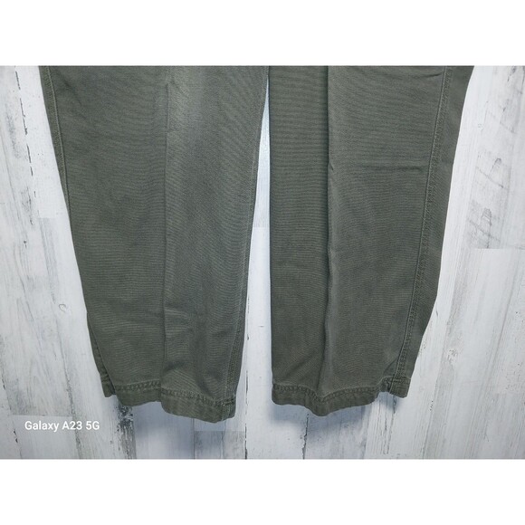 Duluth Trading Men's Fire Hose Relaxed Fit Cargo Work Pants 42x32 Green - Picture 2 of 6